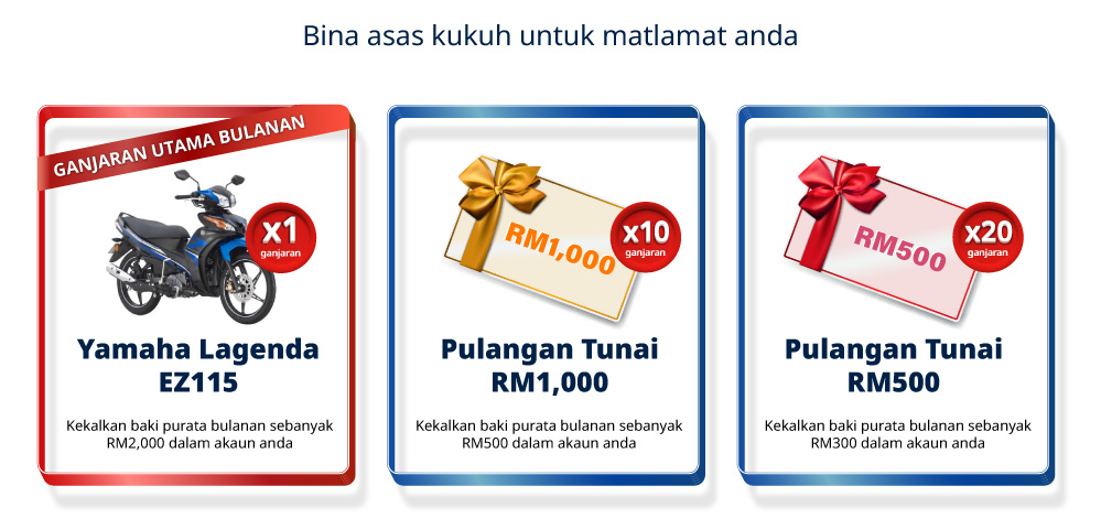 Ganjaran Bulanan - Yamaha Lagenda EZ115 and cashback